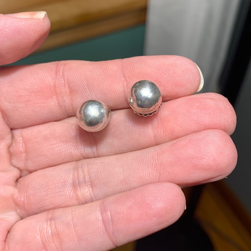 Sterling silver stud earrings